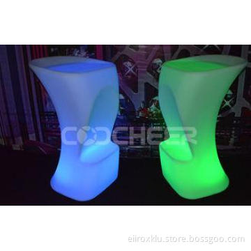 Waterproof Remote Control Counter LED Bar Stools with glowi